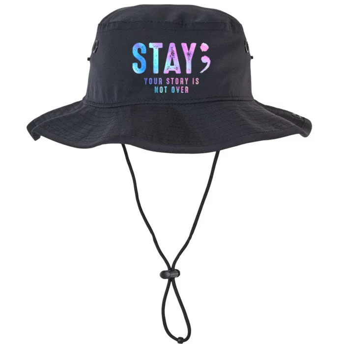 Your Story Is Not Over Stay Suicide Prevention Awareness Legacy Cool Fit Booney Bucket Hat