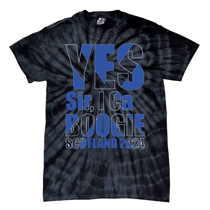 Yes Sir I Can Boogie! Scottish Flag Scotland Tie-Dye T-Shirt