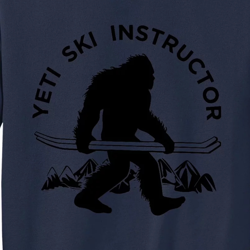 Yeti Ski Instructor Tee, Mountain Ape Snowman Skiing Sweatshirt