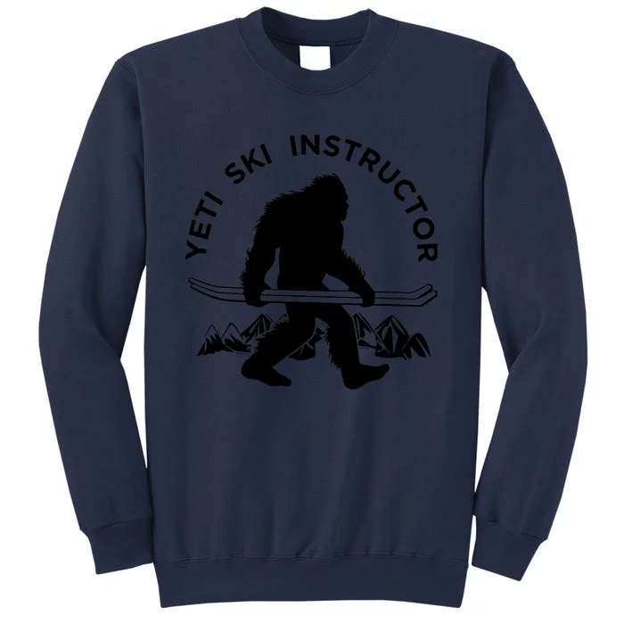 Yeti Ski Instructor Tee, Mountain Ape Snowman Skiing Sweatshirt