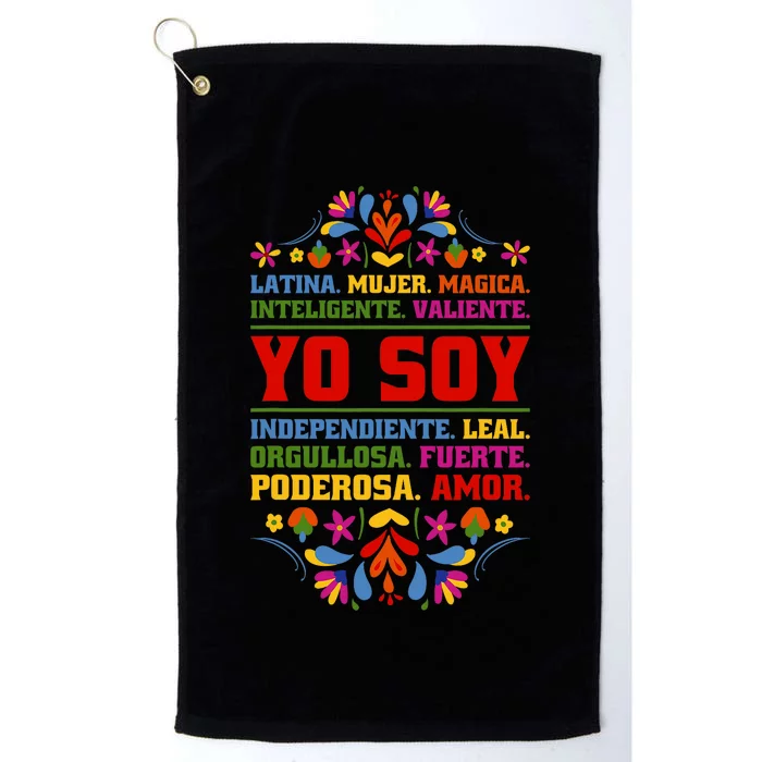 Yo Soy Latina Hispanic Heritage Month Platinum Collection Golf Towel