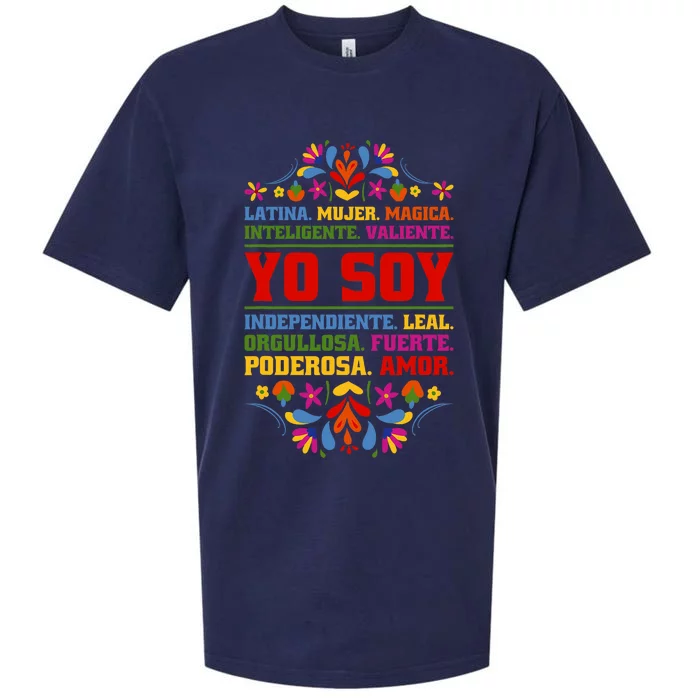 Yo Soy Latina Hispanic Heritage Month Sueded Cloud Jersey T-Shirt