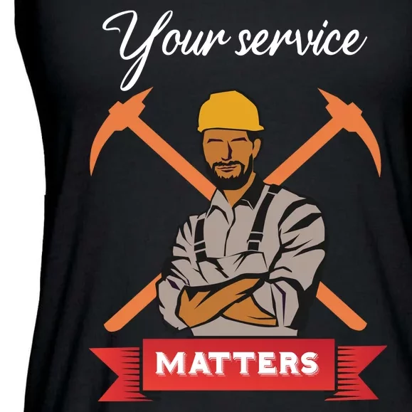 Your Service Matters Ladies Essential Flowy Tank