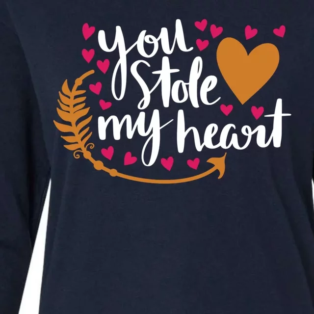 You Stole My Heart Womens Cotton Relaxed Long Sleeve T-Shirt