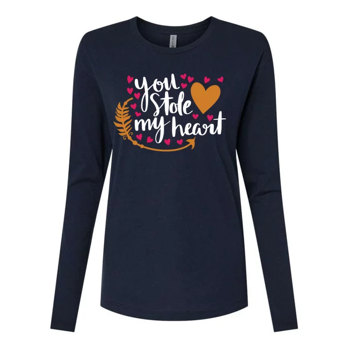 You Stole My Heart Womens Cotton Relaxed Long Sleeve T-Shirt