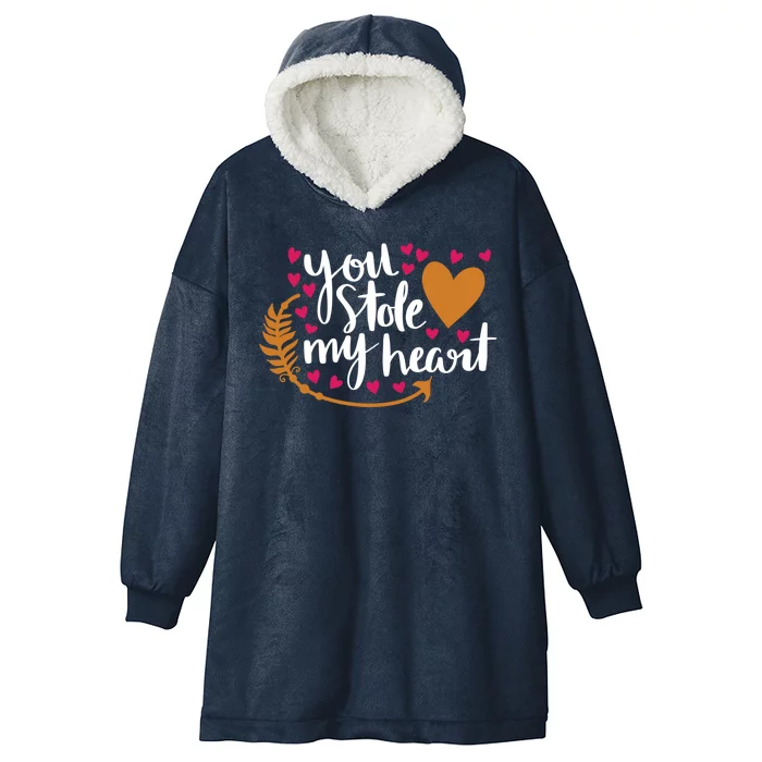 You Stole My Heart Hooded Wearable Blanket