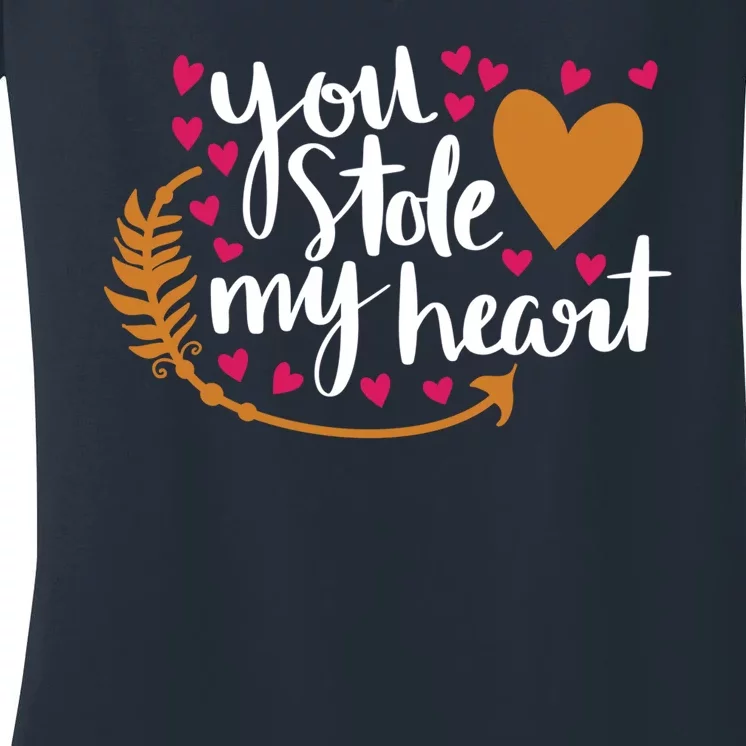 You Stole My Heart Women's V-Neck T-Shirt