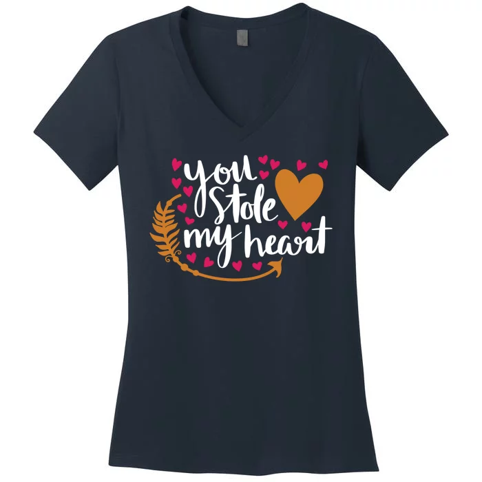 You Stole My Heart Women's V-Neck T-Shirt