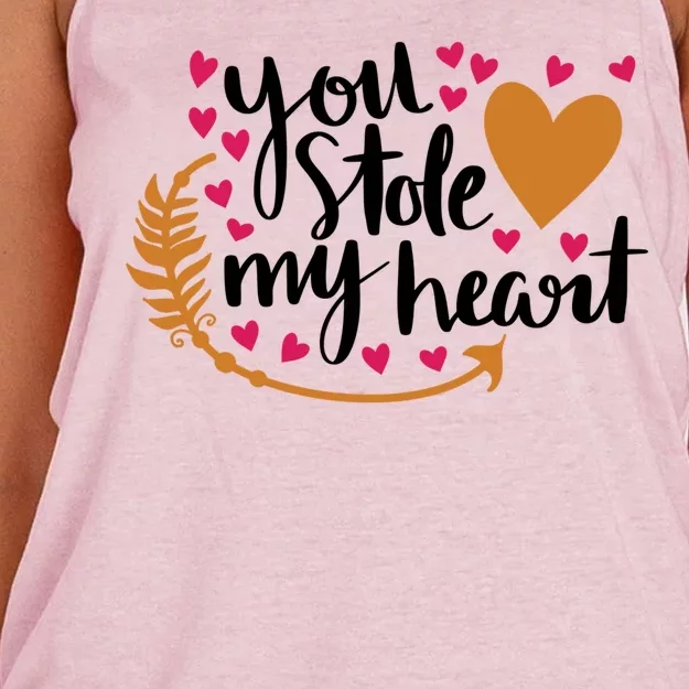 You Stole My Heart Women's Knotted Racerback Tank