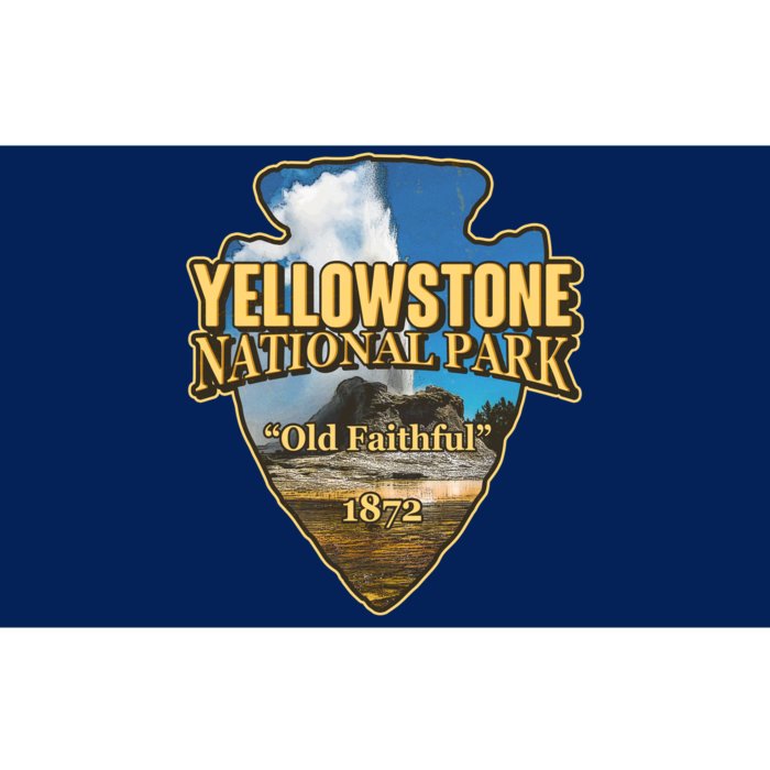 Yellow Stone National Park Old Faithful 1872 Arrow Head Bumper Sticker