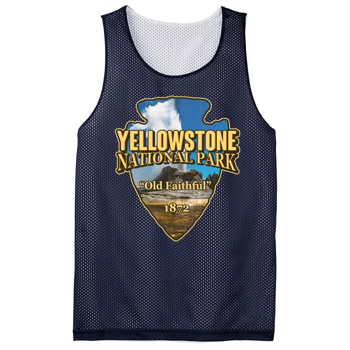 Yellow Stone National Park Old Faithful 1872 Arrow Head Mesh Reversible Basketball Jersey Tank