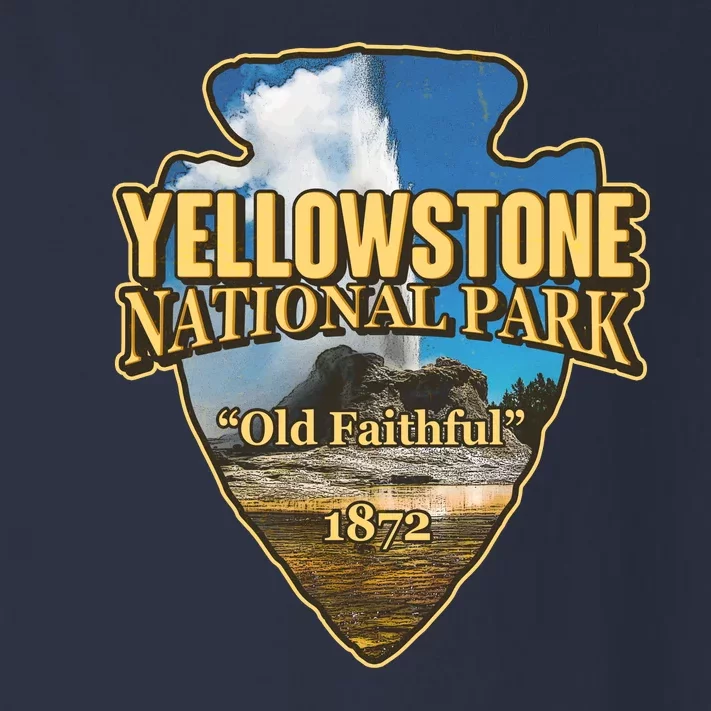 Yellow Stone National Park Old Faithful 1872 Arrow Head Toddler Long Sleeve Shirt