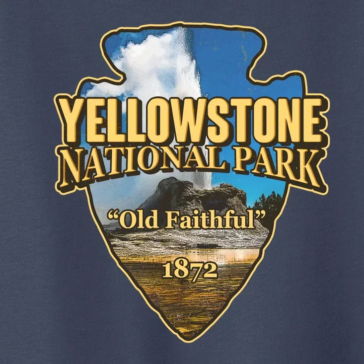 Yellow Stone National Park Old Faithful 1872 Arrow Head Toddler T-Shirt