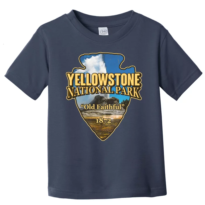 Yellow Stone National Park Old Faithful 1872 Arrow Head Toddler T-Shirt