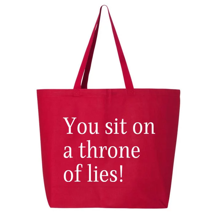 You Sit On A Throne Of Lies! Funny Christmas Sayings 25L Jumbo Tote