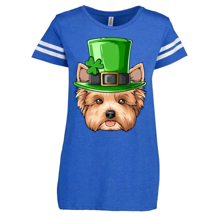 Yorkshire St Patricks Day Irish Leprechaun Yorkshire Gift Enza Ladies Jersey Football T-Shirt