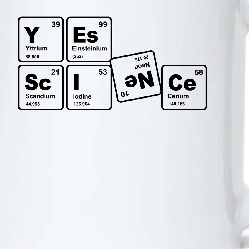 Yes Science Periodic Table Black Color Changing Mug