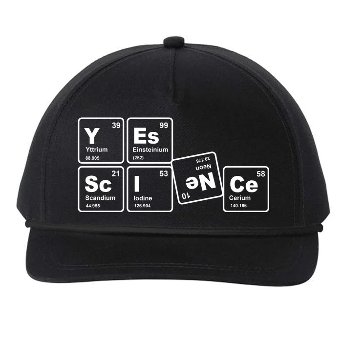 Yes Science Periodic Table Snapback Five-Panel Rope Hat