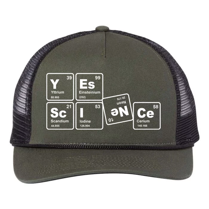 Yes Science Periodic Table Retro Rope Trucker Hat Cap