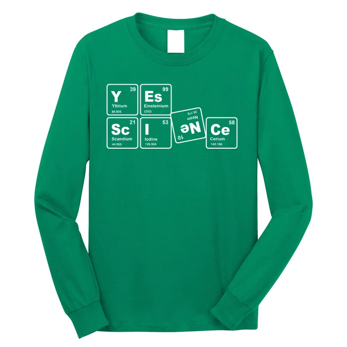 Yes Science Periodic Table Long Sleeve Shirt