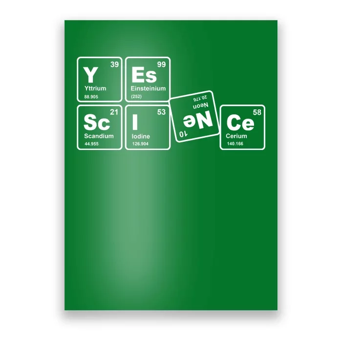 Yes Science Periodic Table Poster