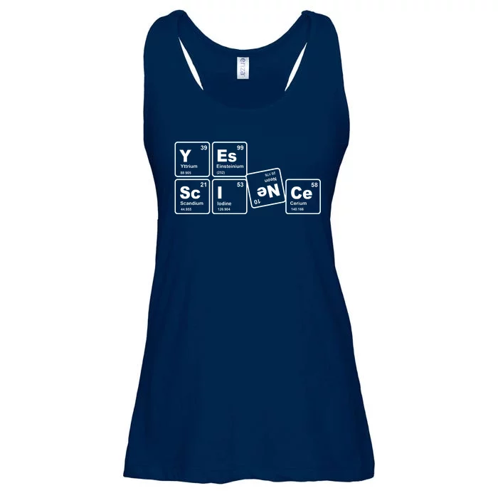 Yes Science Periodic Table Ladies Essential Flowy Tank