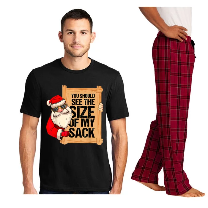 You Should See The Size Of My Sack Funny Santa Christmas Pajama Set