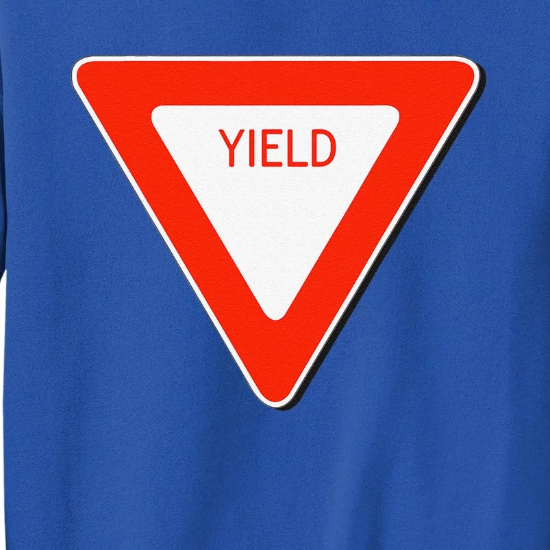 Yield Sign Simple Easy Halloween Costume Sweatshirt