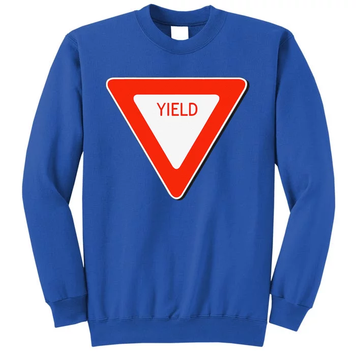 Yield Sign Simple Easy Halloween Costume Sweatshirt