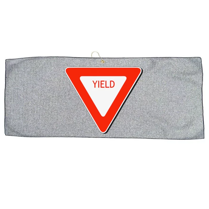 Yield Sign Simple Easy Halloween Costume Large Microfiber Waffle Golf Towel