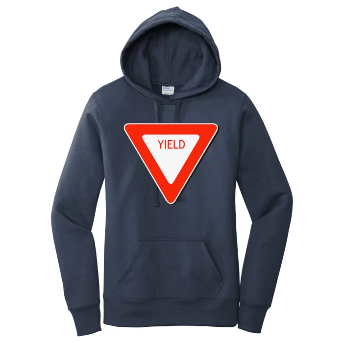 Yield Sign Simple Easy Halloween Costume Women's Pullover Hoodie