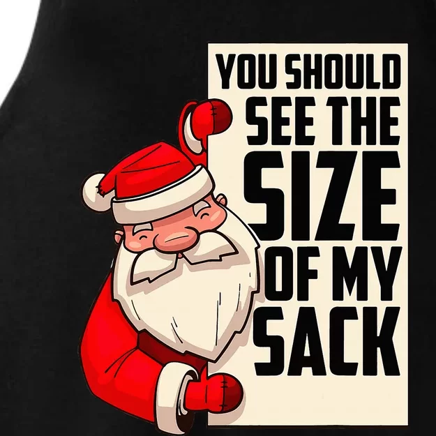 You Should See The Size Of My Sack Ladies Tri-Blend Wicking Tank