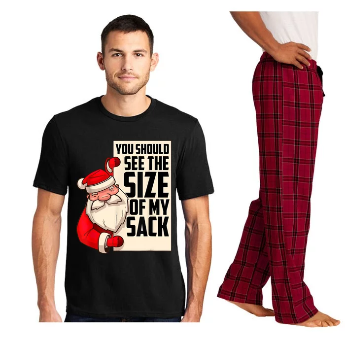 You Should See The Size Of My Sack Funny Santa Christmas Pajama Set