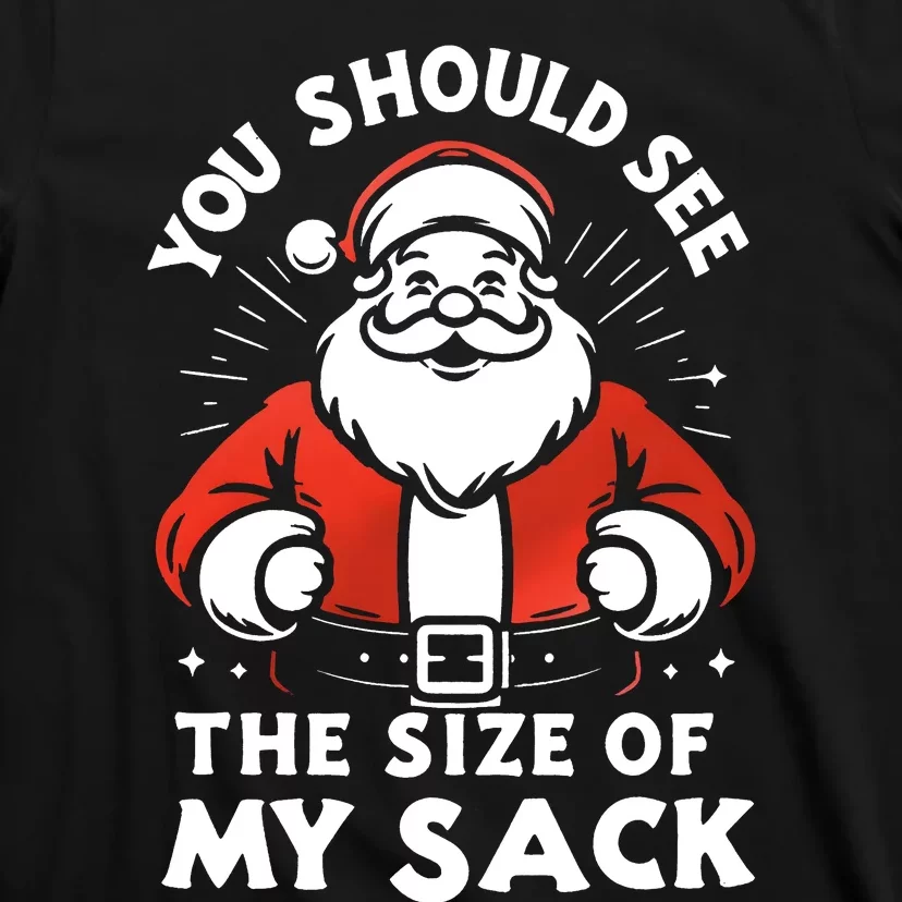 You Should See The Size Of My Sack Funny Santa T-Shirt