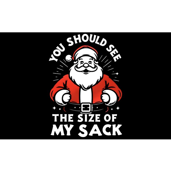 You Should See The Size Of My Sack Funny Santa Bumper Sticker