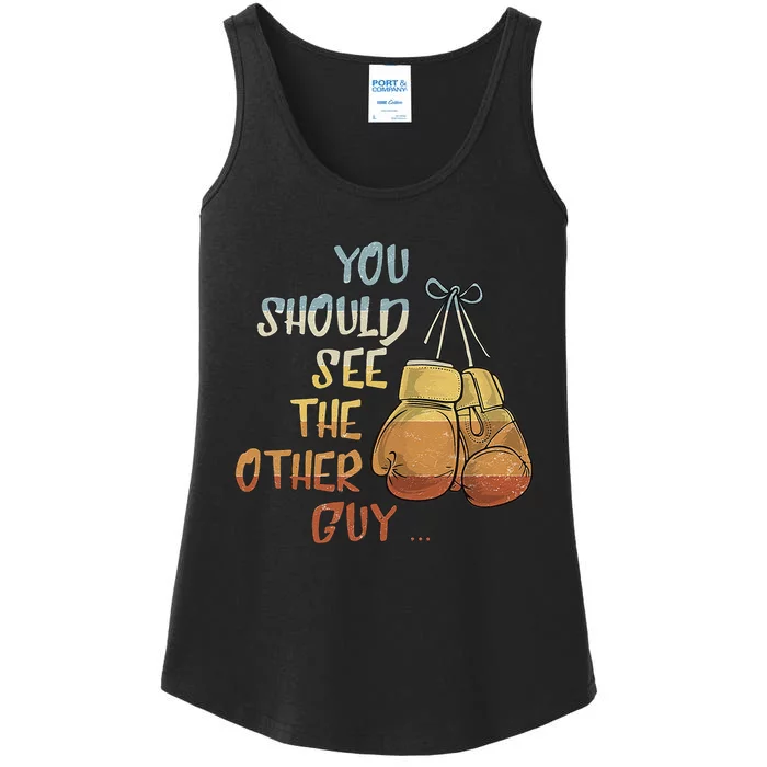 You Should See The Other Guy MMA Martial Arts KickBoxing Ladies Essential Tank