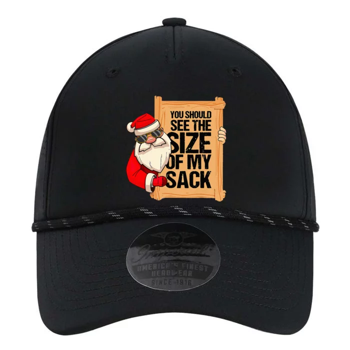 You Should See The Size Of My Sack Funny xmas Santa Performance The Dyno Cap