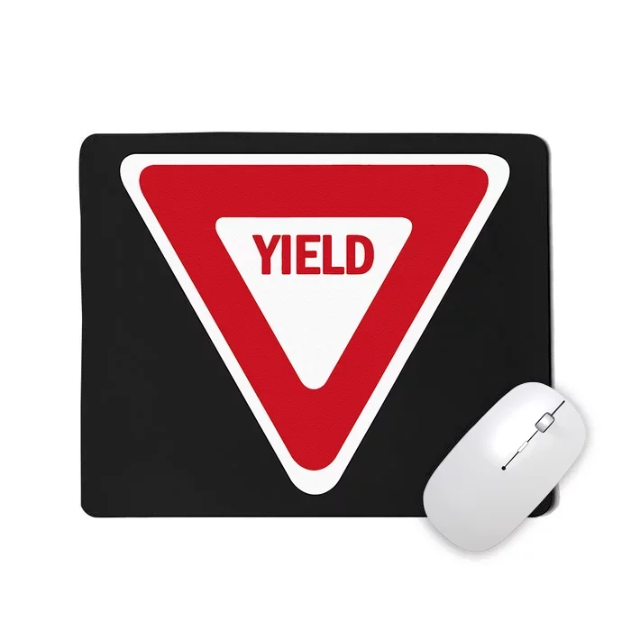 Yield Street Traffic Road Safety Sign Halloween Gift Mousepad