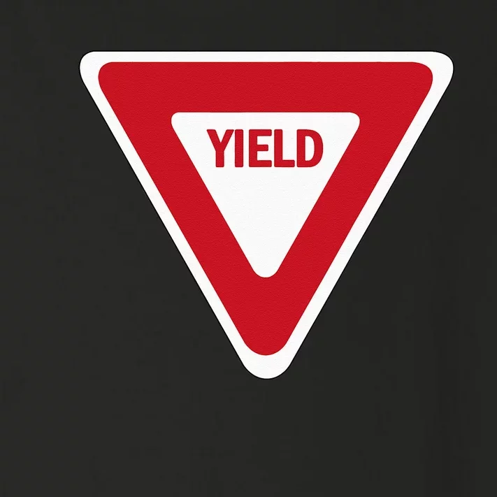 Yield Street Traffic Road Safety Sign Halloween Gift Toddler Long Sleeve Shirt