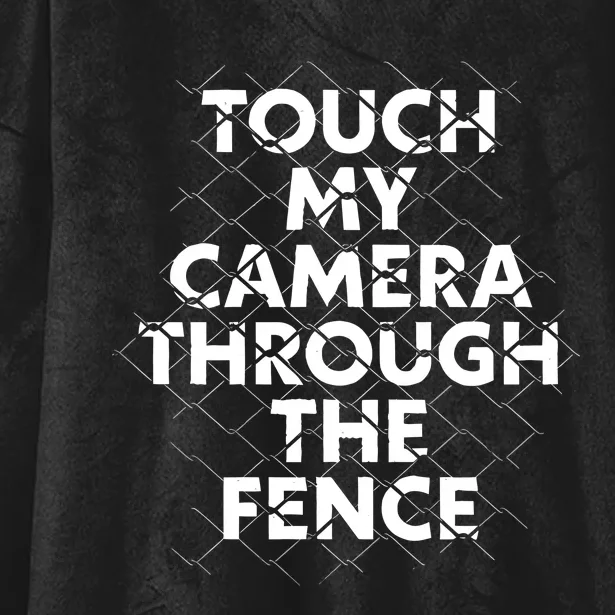 Ymh Studios Touch My Camera Through The Fence Hooded Wearable Blanket