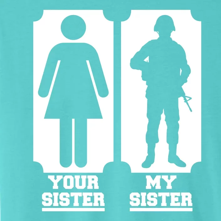 Your Sister Vs My Sister Is The The Military ChromaSoft Performance T-Shirt