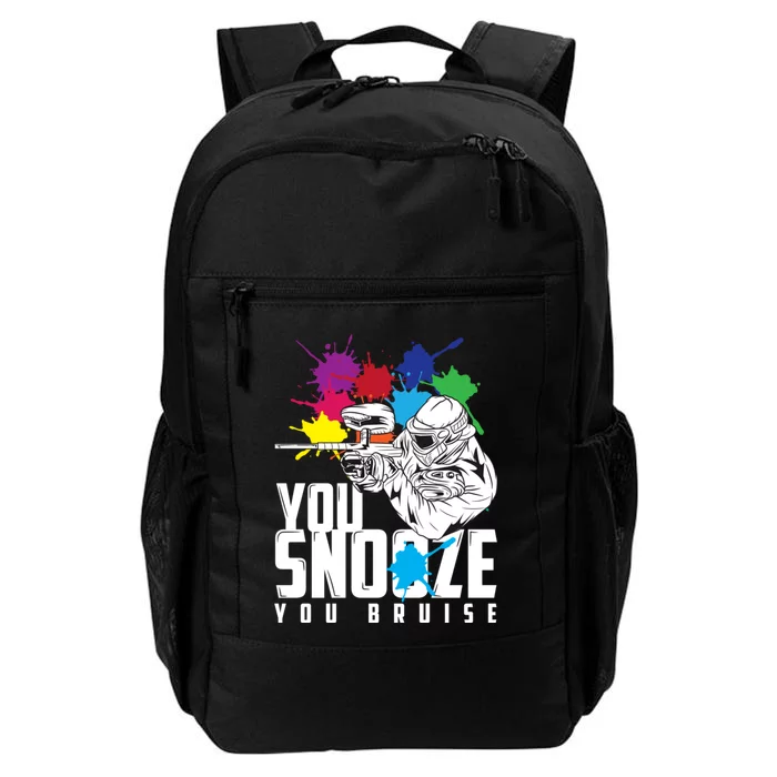 You Snooze You Bruise Funny Paintball Gift Daily Commute Backpack