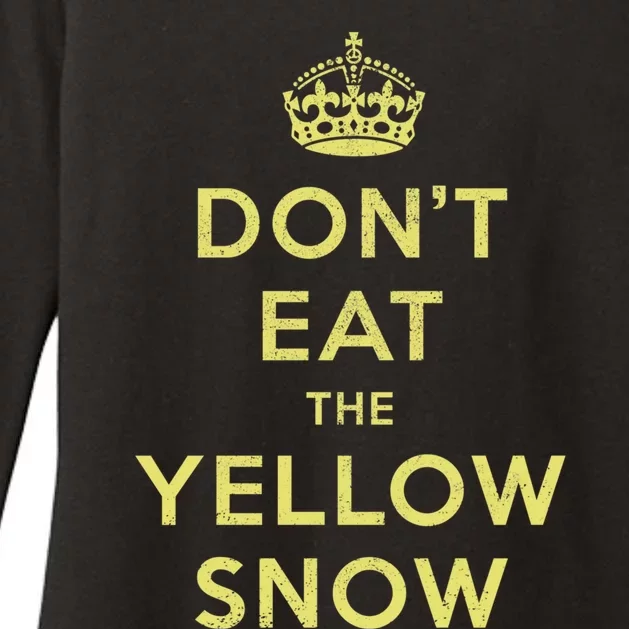 Yellow Snow Womens CVC Long Sleeve Shirt