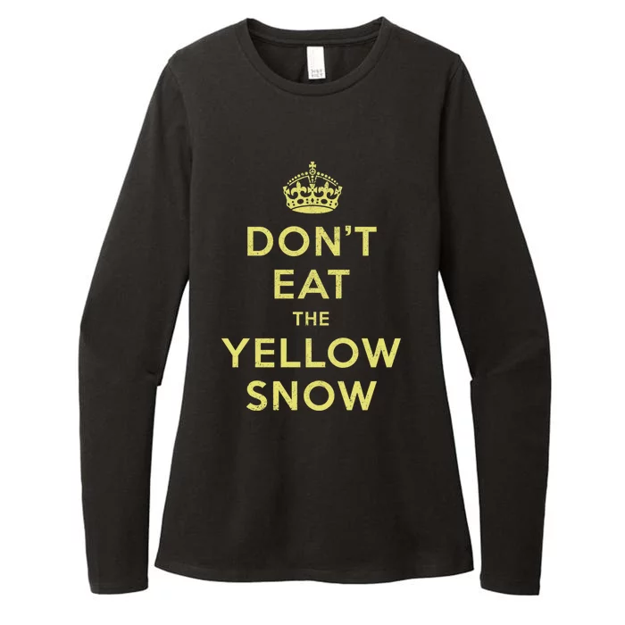 Yellow Snow Womens CVC Long Sleeve Shirt