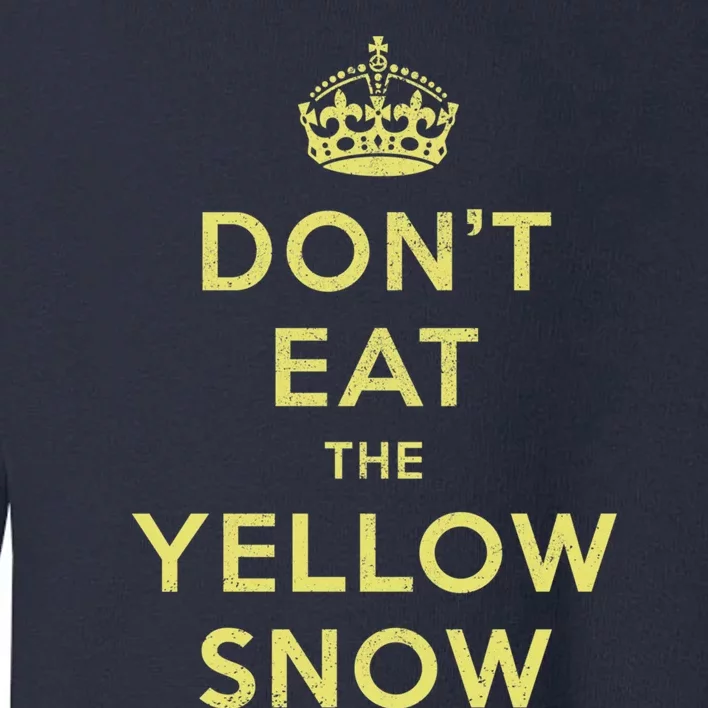 Yellow Snow Toddler Sweatshirt