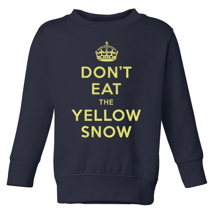 Yellow Snow Toddler Sweatshirt