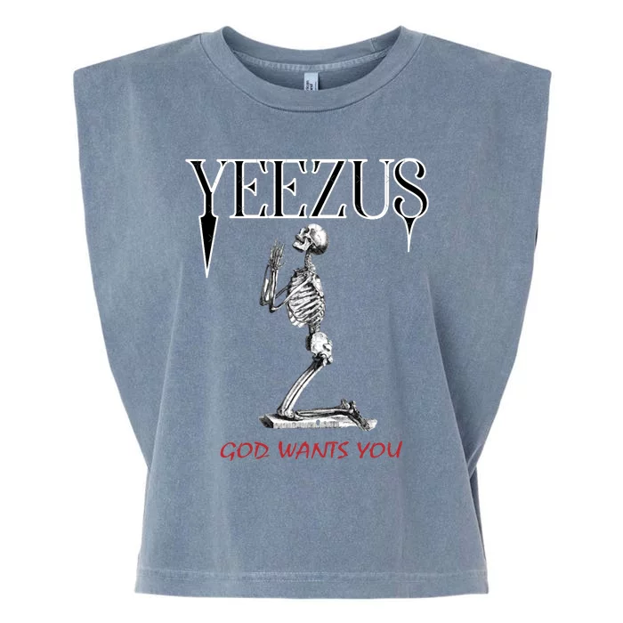 Yeezus Skeleton Garment-Dyed Women's Muscle Tee