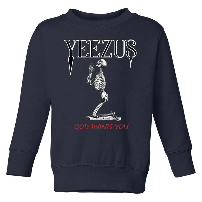 Yeezus Skeleton Toddler Sweatshirt