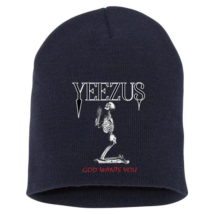 Yeezus Skeleton Short Acrylic Beanie