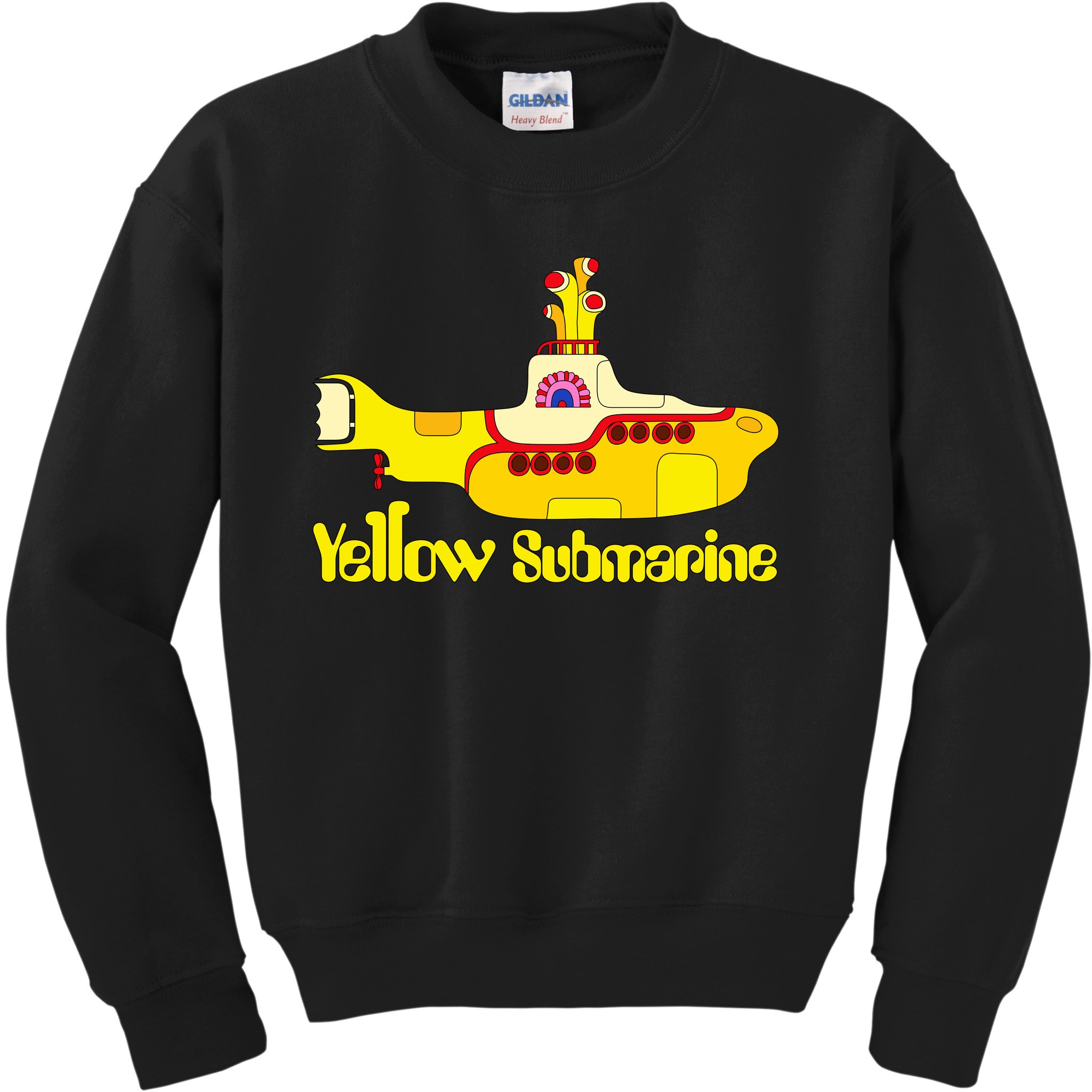 Men's The Beatles Yellow Submarine Tee, Size: Large, Dark Blue